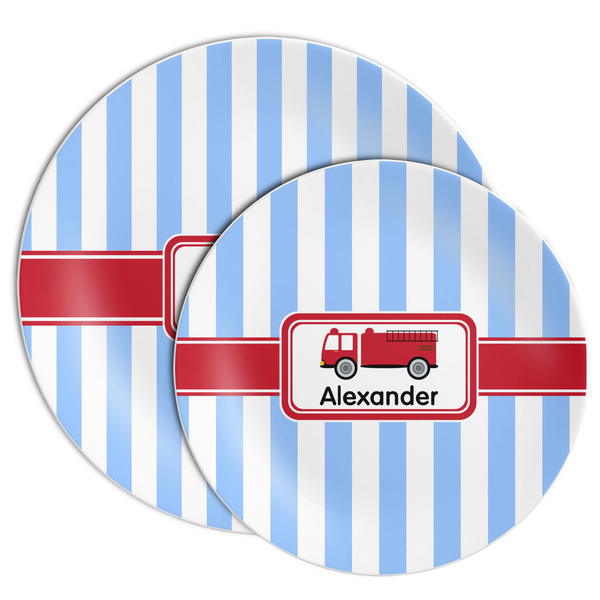 Firetruck Melamine Plates - PARENT/MAIN