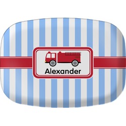 Firetruck Melamine Platter (Personalized)