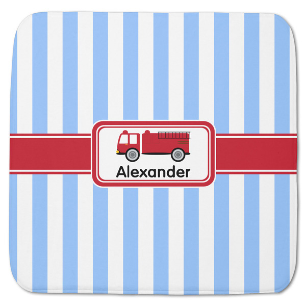 Custom Firetruck Memory Foam Bath Mat - 48"x48" (Personalized)