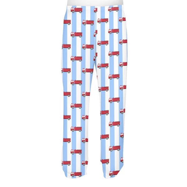 Firetruck Men's Pjs Back - on model