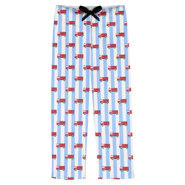 Custom Firetruck Mens Pajama Pants - XL
