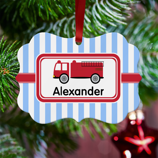 Firetruck Metal Benilux Ornament - Lifestyle