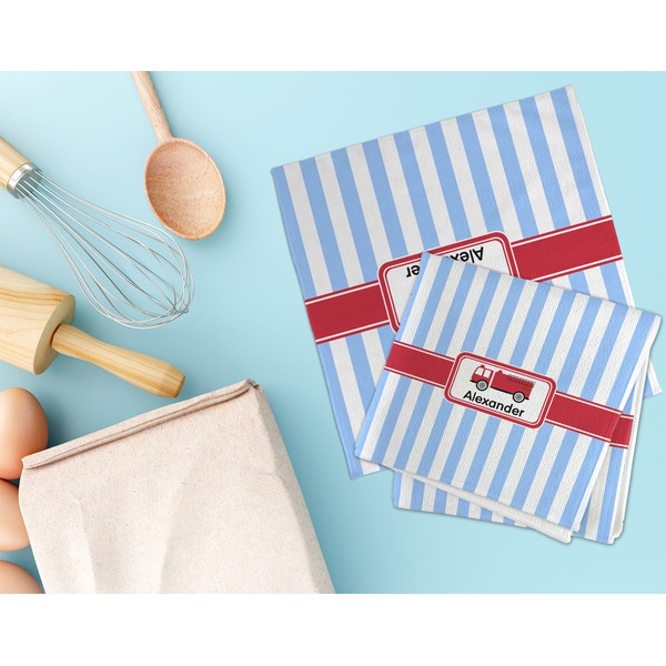 Firetruck Microfiber Dish Rag - LIFESTYLE