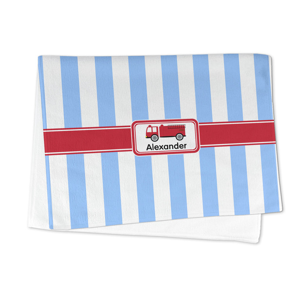 Firetruck Microfiber Dish Towel - FOLDED HALF