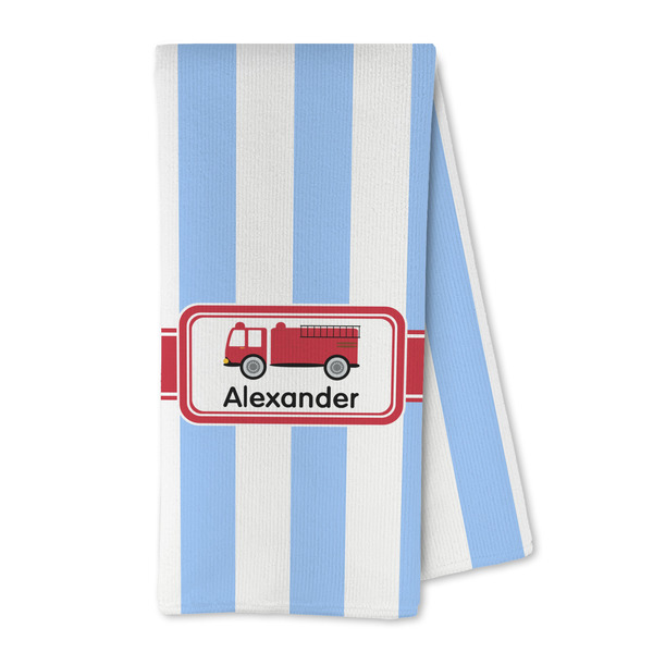 Custom Firetruck Kitchen Towel - Microfiber (Personalized)