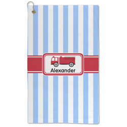 Firetruck Microfiber Golf Towel (Personalized)