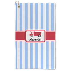 Firetruck Microfiber Golf Towel - Large (Personalized)