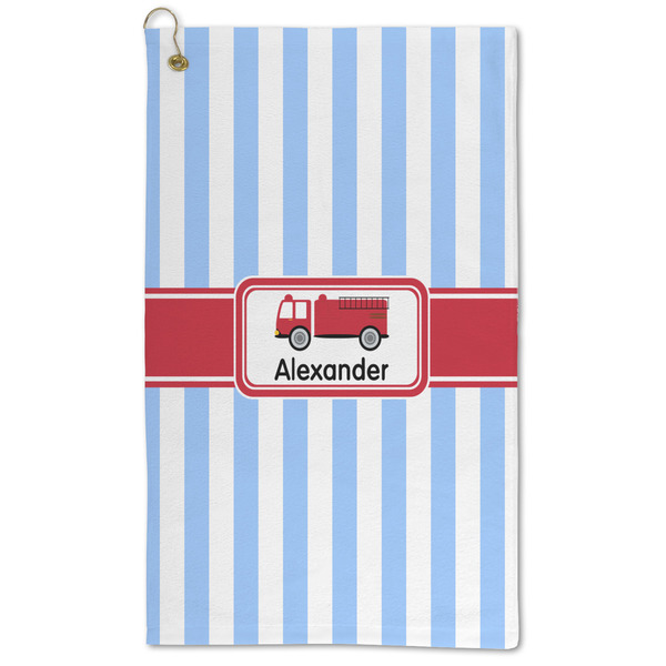 Custom Firetruck Microfiber Golf Towel (Personalized)