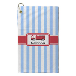 Firetruck Microfiber Golf Towel - Small (Personalized)