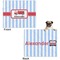 Firetruck Microfleece Dog Blanket - Large- Front & Back