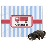 Firetruck Dog Blanket - Regular (Personalized)