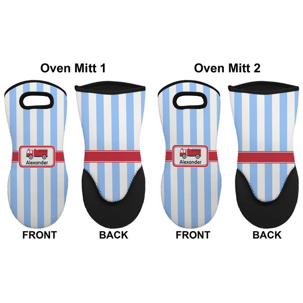 Firetruck Neoprene Oven Mitt - Set of 2 - Approval