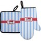 Firetruck Right Oven Mitt & Pot Holder Set w/ Name or Text