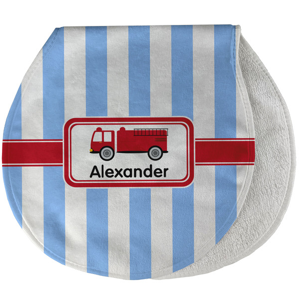 Firetruck New Baby Burp Folded