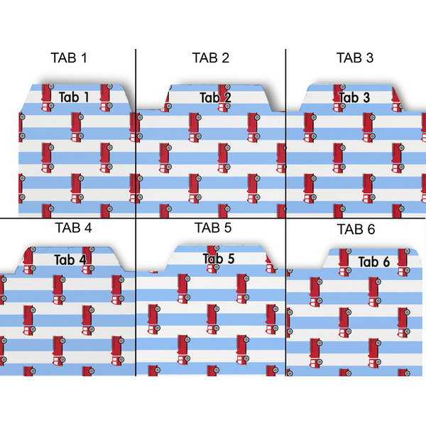 Firetruck Page Dividers - Set of 6 - Approval