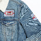 Firetruck Patches Lifestyle Jean Jacket Detail