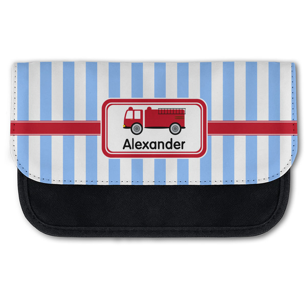 Custom Firetruck Canvas Pencil Case w/ Name or Text