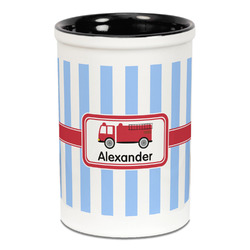 Firetruck Ceramic Pencil Holders - Black
