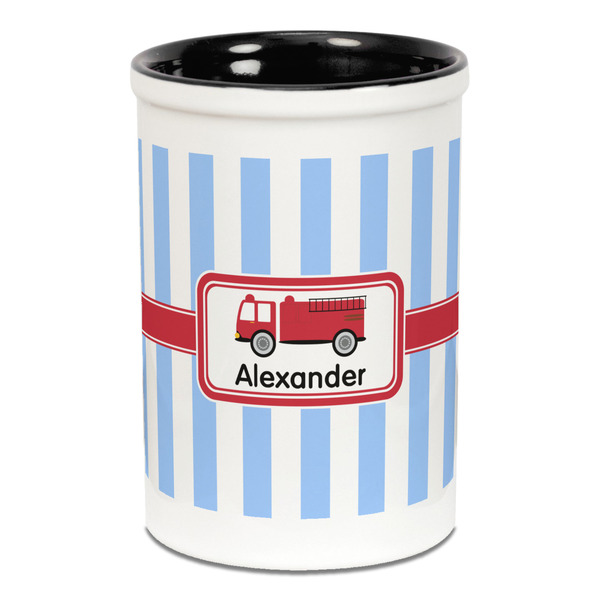 Firetruck Pencil Holder - Black