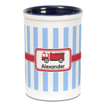 Firetruck Ceramic Pencil Holders - Blue