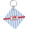 Firetruck Diamond Plastic Keychain w/ Name or Text