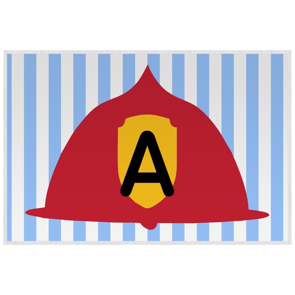 Firetruck Personalized Placemat (Back)