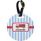 Firetruck Personalized Round Luggage Tag