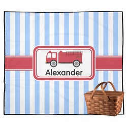 Firetruck Outdoor Picnic Blanket (Personalized)