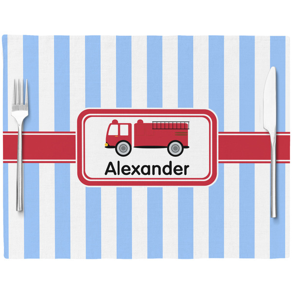 Firetruck Placemat with Props