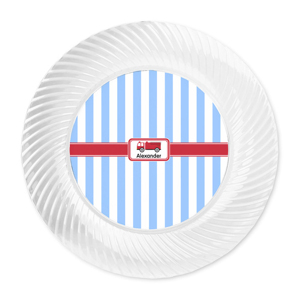 Firetruck Plastic Party Dinner Plates - Approval