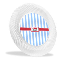 Firetruck Plastic Party Dinner Plates - 10" (Personalized)