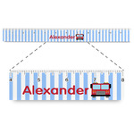 Firetruck Plastic Ruler - 12" (Personalized)