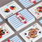Firetruck Playing Cards - Front & Back View