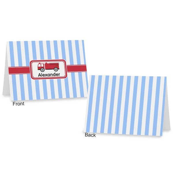 Firetruck Postcard - Front and Back