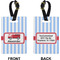 Firetruck Rectangle Luggage Tag (Front + Back)