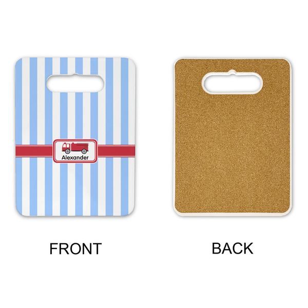 Firetruck Rectangle Trivet with Handle - APPROVAL