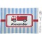 Firetruck Rectangular Glass Appetizer / Dessert Plate - Single or Set (Personalized)