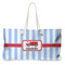 Firetruck Large Rope Tote Bag - Front View
