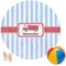 Firetruck Round Beach Towel (Personalized)