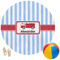 Firetruck Round Beach Towel (Personalized)