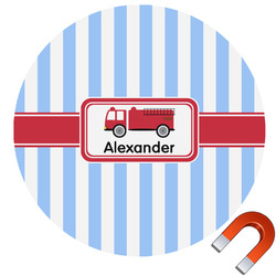 Firetruck Car Magnet (Personalized)