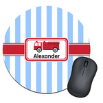 Firetruck Round Mouse Pad (Personalized)