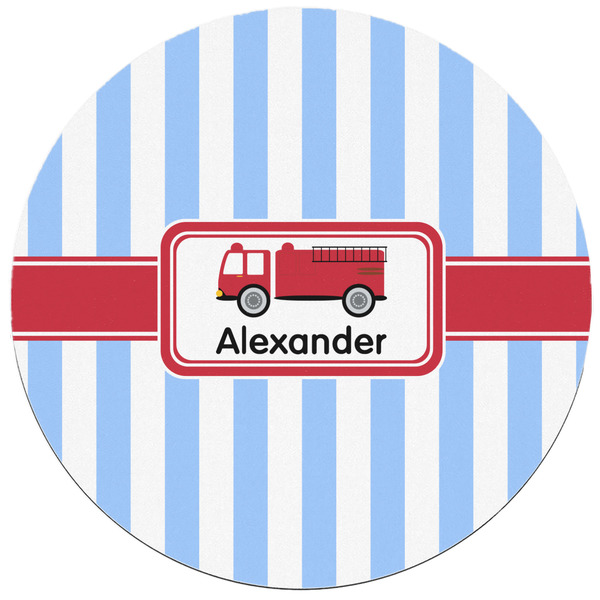 Firetruck Round Mousepad - APPROVAL