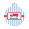 Firetruck Round Pet ID Tag - Small (Personalized)