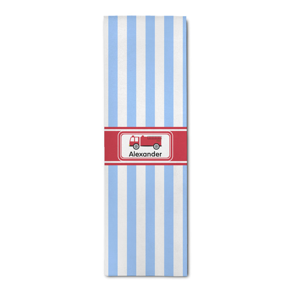 Custom Firetruck Runner Rug - 2.5'x8' w/ Name or Text