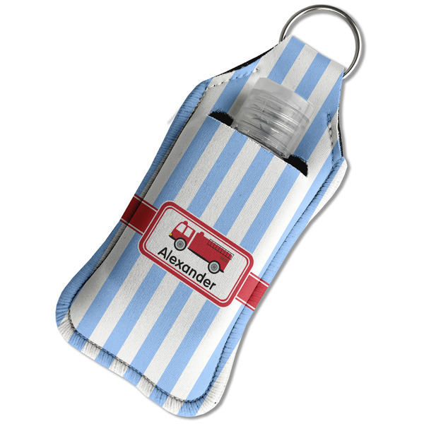 Firetruck Sanitizer Holder Keychain - Large in Case