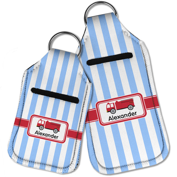 Firetruck Sanitizer Holder Keychain - Parent Main