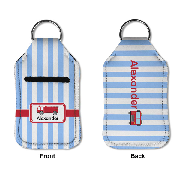 Firetruck Sanitizer Holder Keychain - Small APPROVAL (Flat)