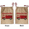 Firetruck Santa Sack - Front & Back (Personalized)