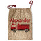 Firetruck Santa Sack - Front (Personalized)